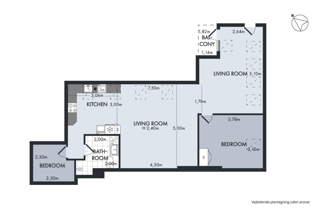 Sanders Leaves - Cute One-Bedroom Apartment With A Large Rooftop Terrace Copenhaga Exterior foto